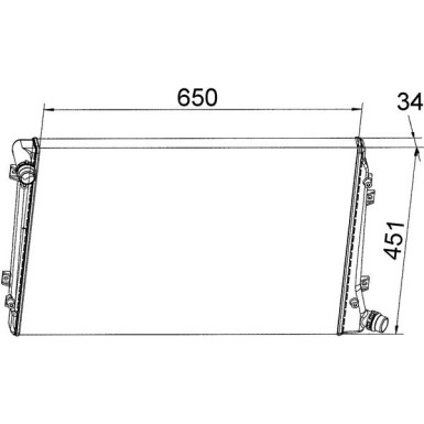 Mahle | Kühler, Motorkühlung | CR 1395 000S