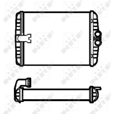 NRF | Wärmetauscher, Innenraumheizung | 53552