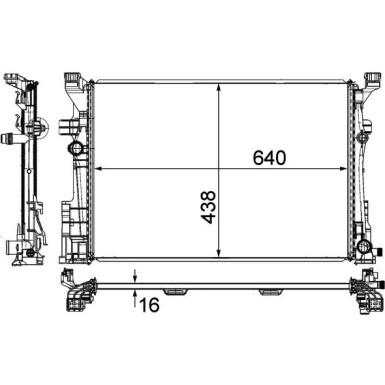 Mahle | Kühler, Motorkühlung | CR 2169 000P