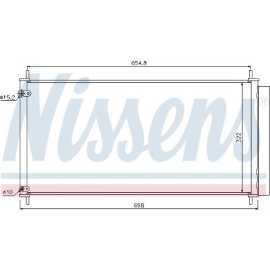 Nissens | Kondensator, Klimaanlage | 940036