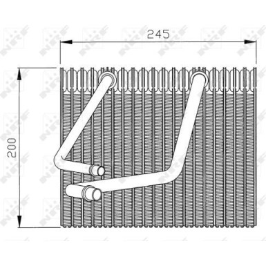 NRF | Verdampfer, Klimaanlage | 36091