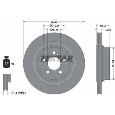 Textar | Bremsscheibe | 92233705