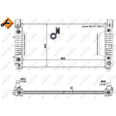 NRF | Kühler, Motorkühlung | 56008