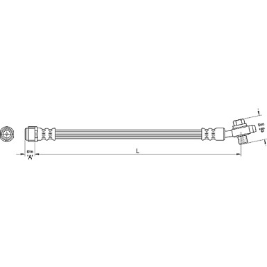 Metzger | Bremsschlauch | 4110381