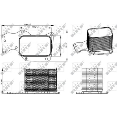 NRF | Ölkühler, Motoröl | 31284