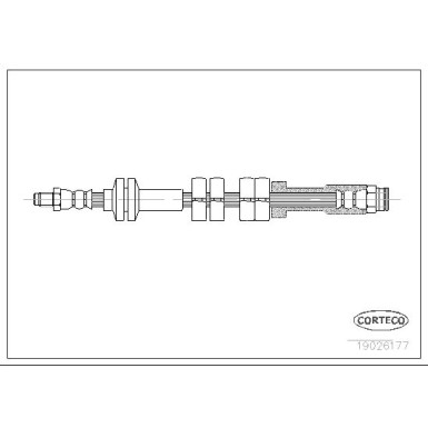 Corteco | Bremsschlauch | 19026177