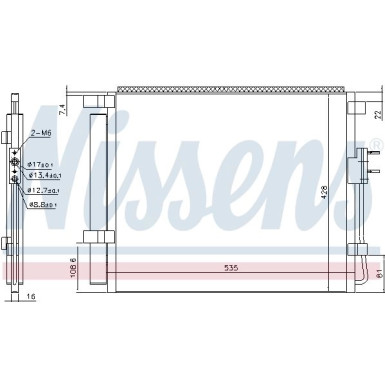 Nissens | Kondensator, Klimaanlage | 940391