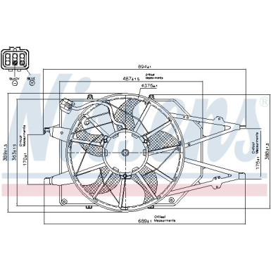 Nissens | Lüfter, Motorkühlung | 85216