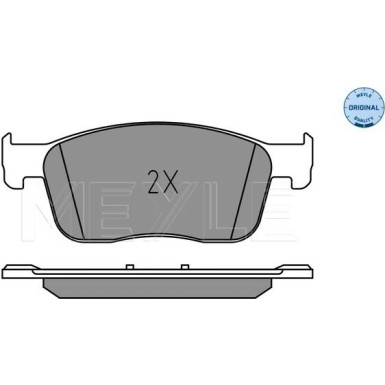 Meyle | Bremsbelagsatz, Scheibenbremse | 025 225 9417