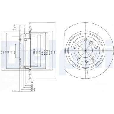 Delphi | Bremsscheibe | BG2431