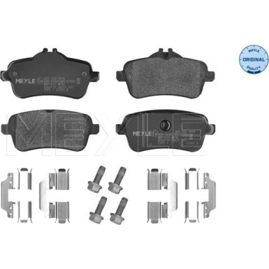 Meyle | Bremsbelagsatz, Scheibenbremse | 025 252 1618