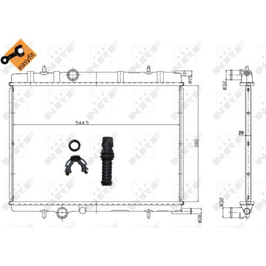 NRF | Kühler, Motorkühlung | 58308