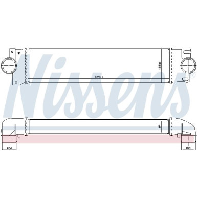 Nissens | Ladeluftkühler | 96071