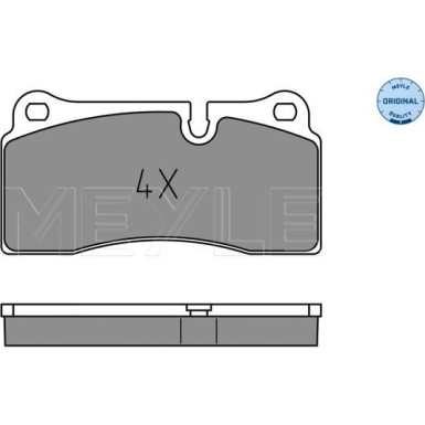 Meyle | Bremsbelagsatz, Scheibenbremse | 025 242 6118