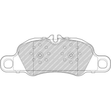 Ferodo | Bremsbelagsatz, Scheibenbremse | FDB5018