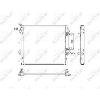 NRF | Kühler, Motorkühlung | 53575