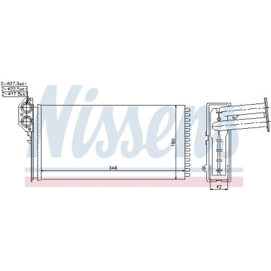 Nissens | Wärmetauscher, Innenraumheizung | 73941