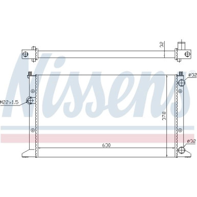 Nissens | Kühler, Motorkühlung | 65266