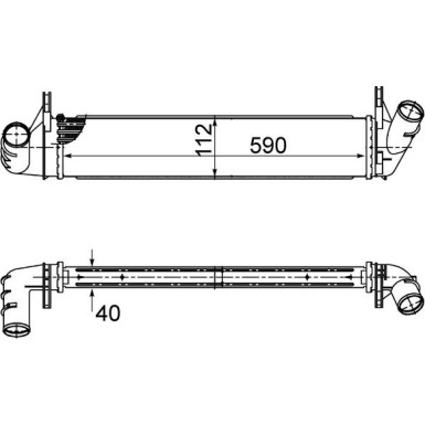 Mahle | Ladeluftkühler | CI 495 000S