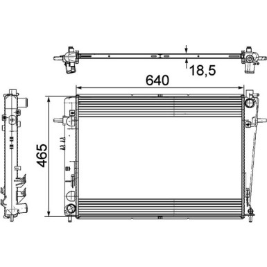 Mahle | Kühler, Motorkühlung | CR 909 000P