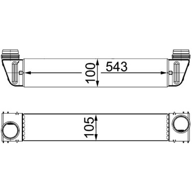 Mahle | Ladeluftkühler | CI 189 000S