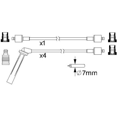 BOSCH | Zündleitungssatz | 0 986 357 161