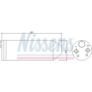 Nissens | Trockner, Klimaanlage | 95256