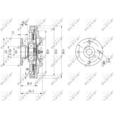 NRF | Kupplung, Kühlerlüfter | 49639