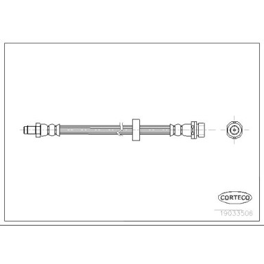 Corteco | Bremsschlauch | 19033506