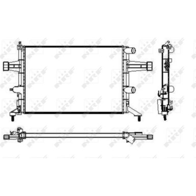 NRF | Kühler, Motorkühlung | 53629