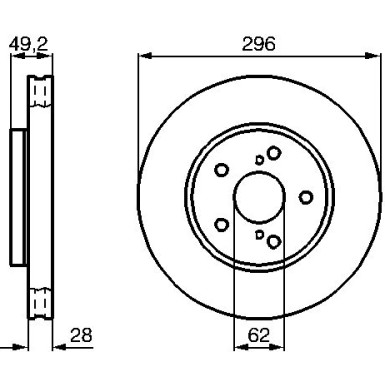 BOSCH | Bremsscheibe | 0 986 478 968