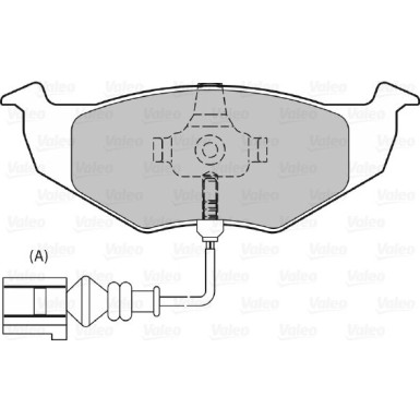 Valeo | Bremsbelagsatz, Scheibenbremse | 598805 Valeo | Bremsbelagsatz, Scheibenbremse | 598805