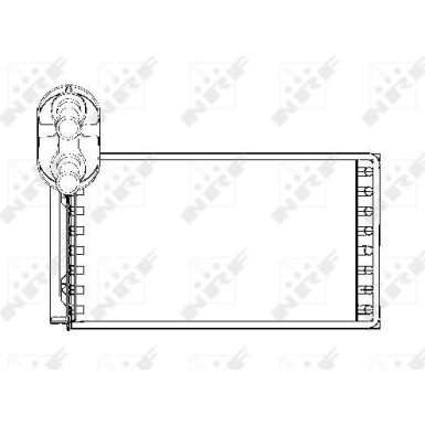 NRF | Wärmetauscher, Innenraumheizung | 53550