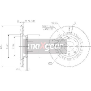 Maxgear | Bremsscheibe | 19-2376MAX