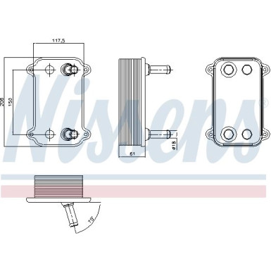 Nissens | Ölkühler, Motoröl | 90735