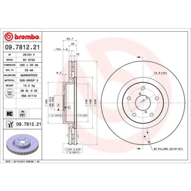 Brembo | Bremsscheibe | 09.7812.21