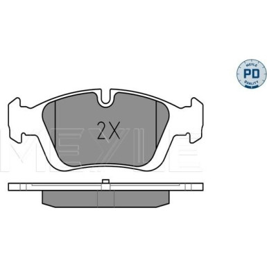 Meyle | Bremsbelagsatz, Scheibenbremse | 025 232 8717/PD