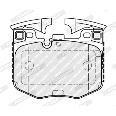 Ferodo | Bremsbelagsatz, Scheibenbremse | FDB5055