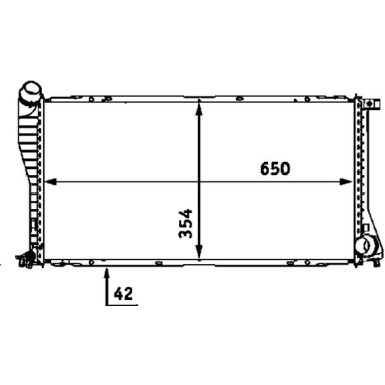 Mahle | Kühler, Motorkühlung | CR 288 000S