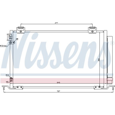 Nissens | Kondensator, Klimaanlage | 940283