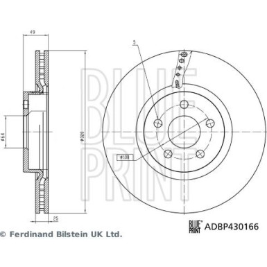 Blue Print | Bremsscheibe | ADBP430166