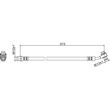 Metzger | Bremsschlauch | 4111795