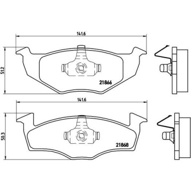 Brembo | Bremsbelagsatz, Scheibenbremse | P 85 025