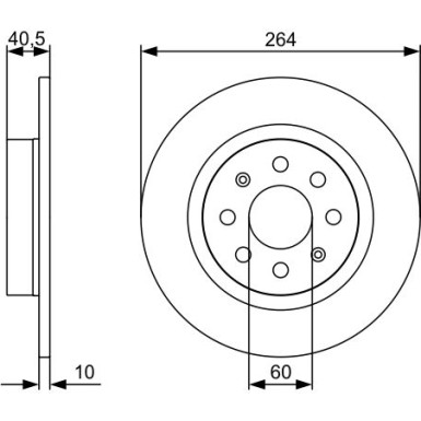 BOSCH | Bremsscheibe | 0 986 479 517