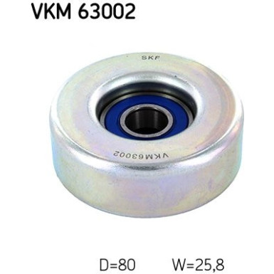 SKF | Umlenk-/Führungsrolle, Keilrippenriemen | VKM 63002