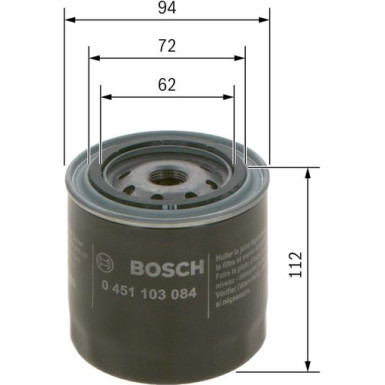 BOSCH 0 451 103 084 Ölfilter