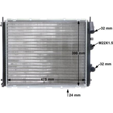 Mahle | Kühler, Motorkühlung | CR 510 000S