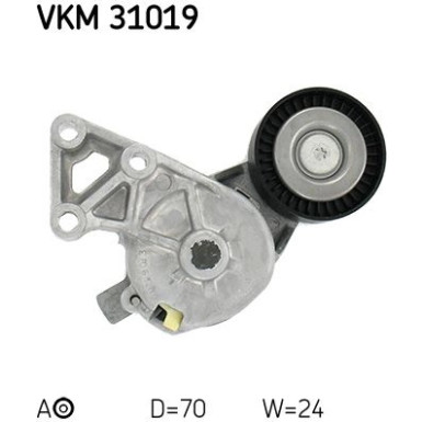 SKF | Spannrolle, Keilrippenriemen | VKM 31019