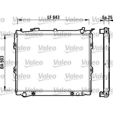 Valeo | Kühler, Motorkühlung | 734118