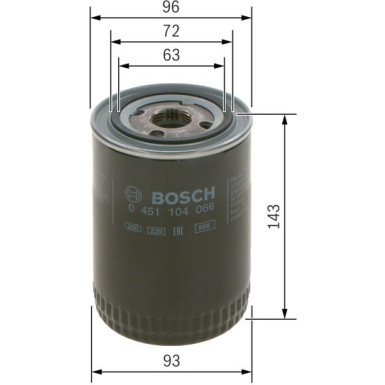 BOSCH 0 451 104 066 Ölfilter